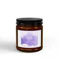 Lavendel Soya Duftkerze (4 & 9oz) – Beruhigende Lavendel Kerze mit schwarzem Deckel