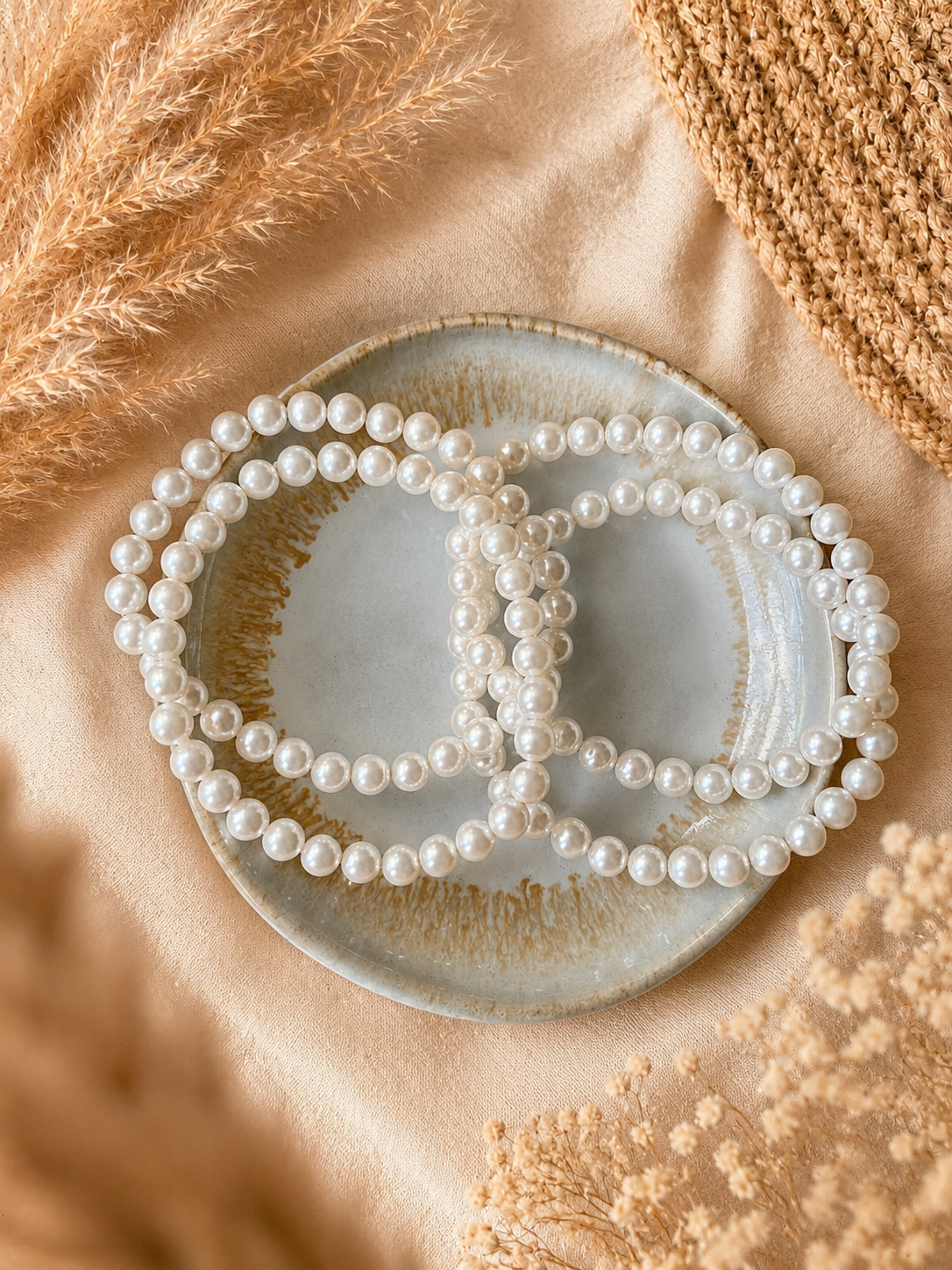 Muschelkern Perlenarmband