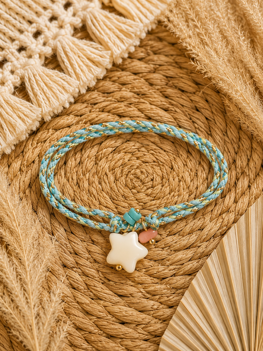 Hoshi Bohem Armband mit Keramik-Sternanhänger