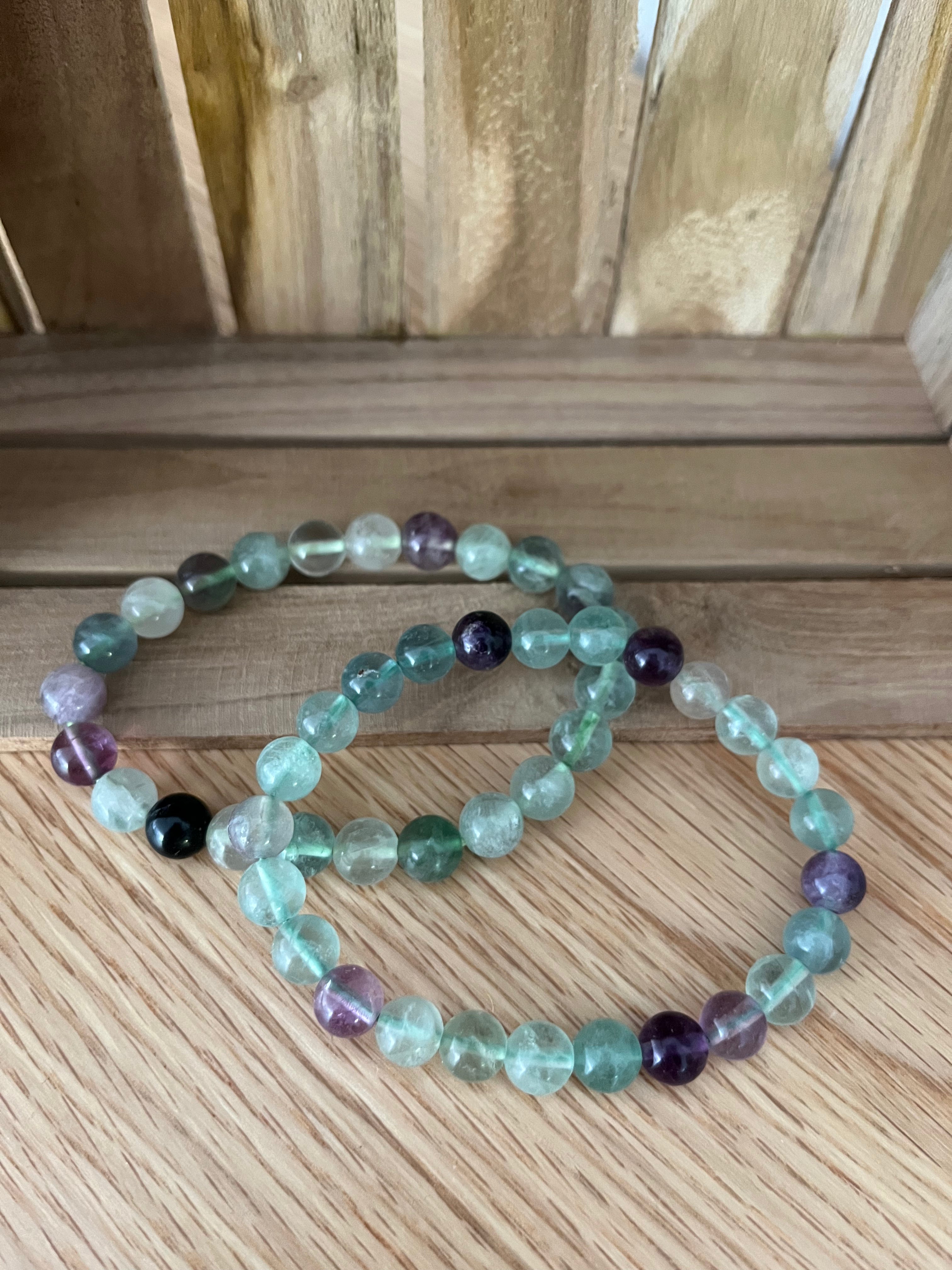 Edelstein Armband " Fluorit Mix "