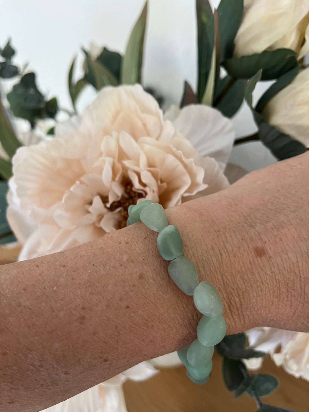 Edelstein Armband "Aventurin" ( matt )