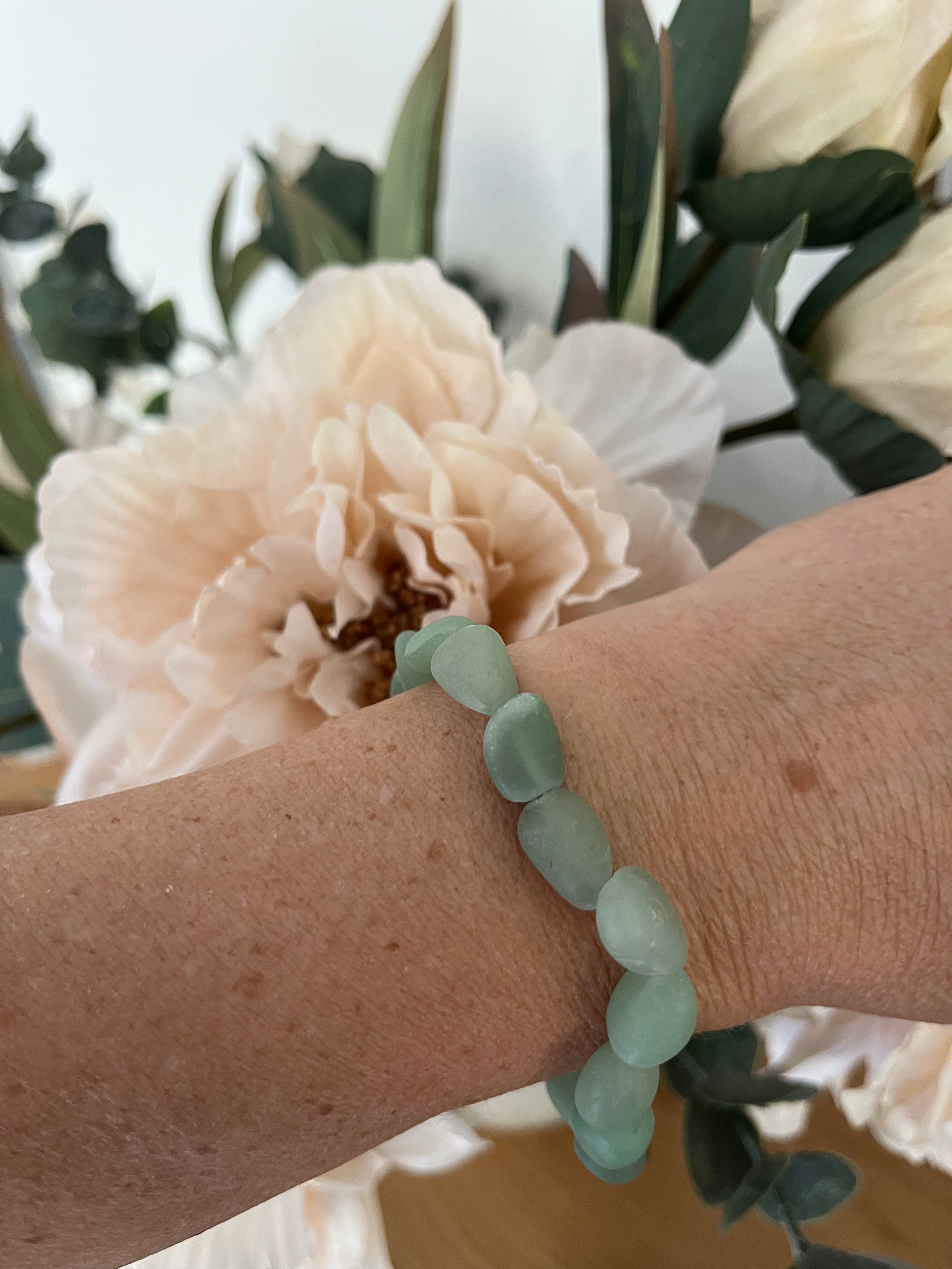 Edelstein Armband "Aventurin" ( matt )