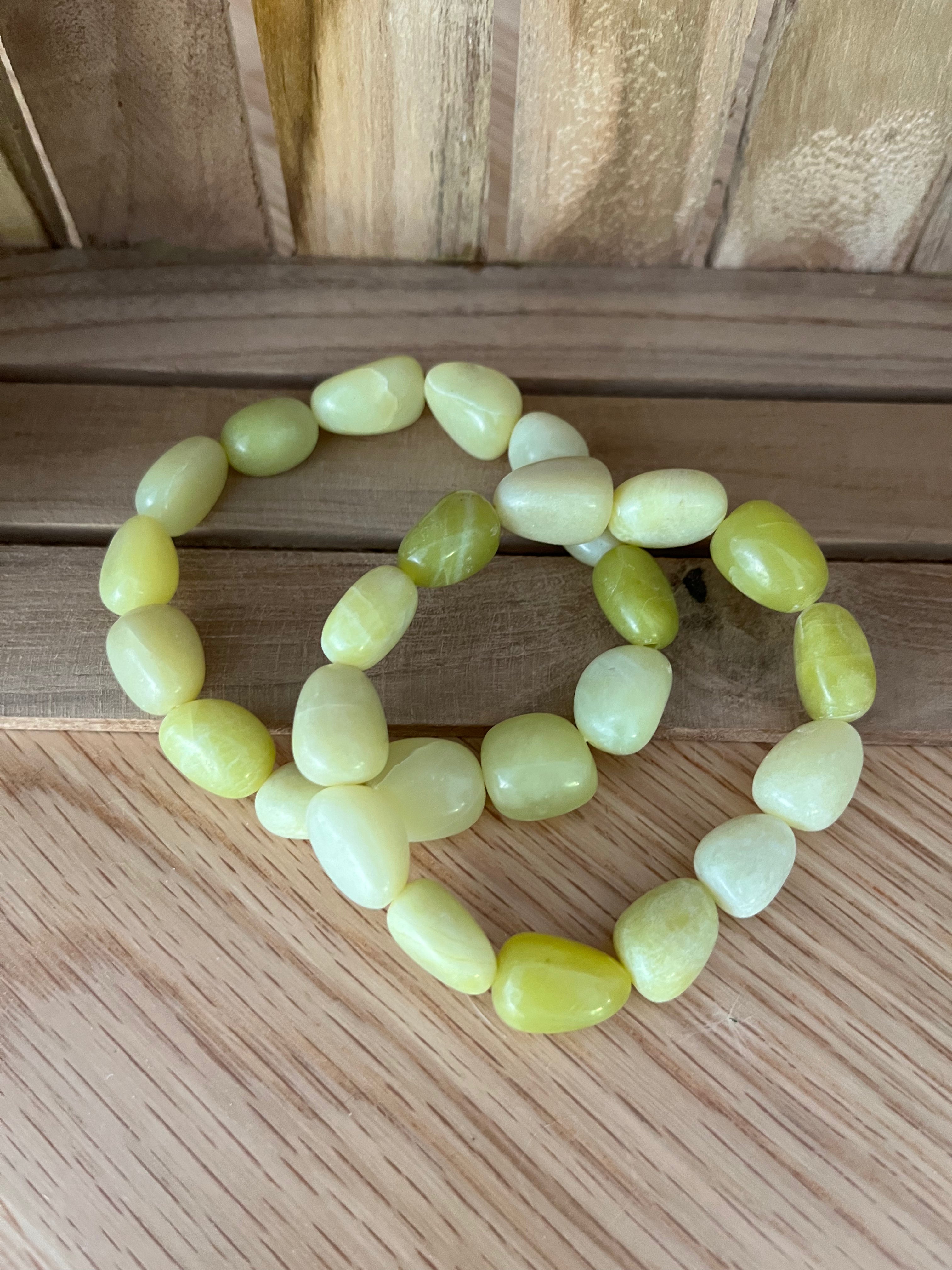 Edelstein Armband " Serpentin " (New Jade)
