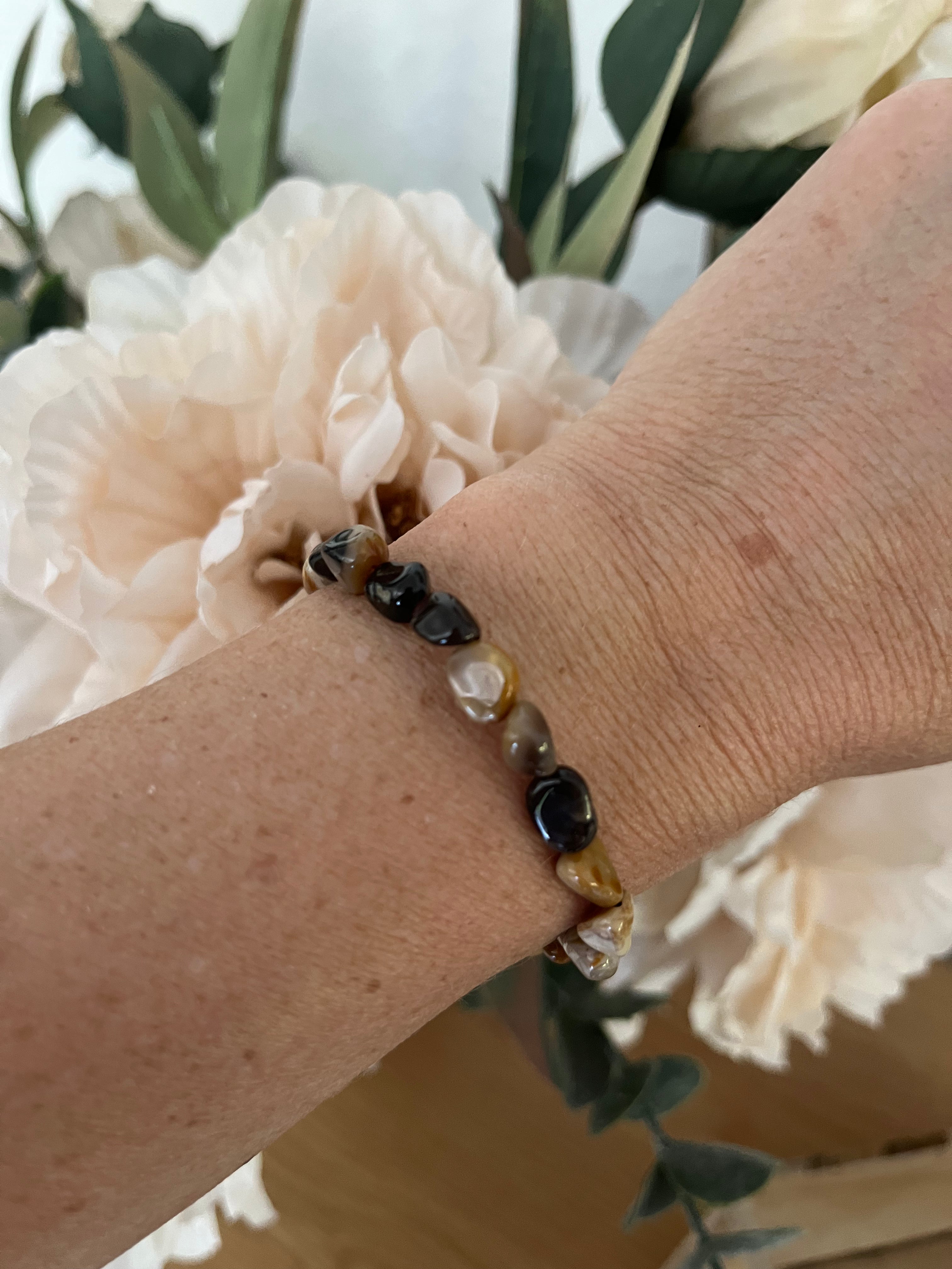 Edelstein Armband " Achat Mix "