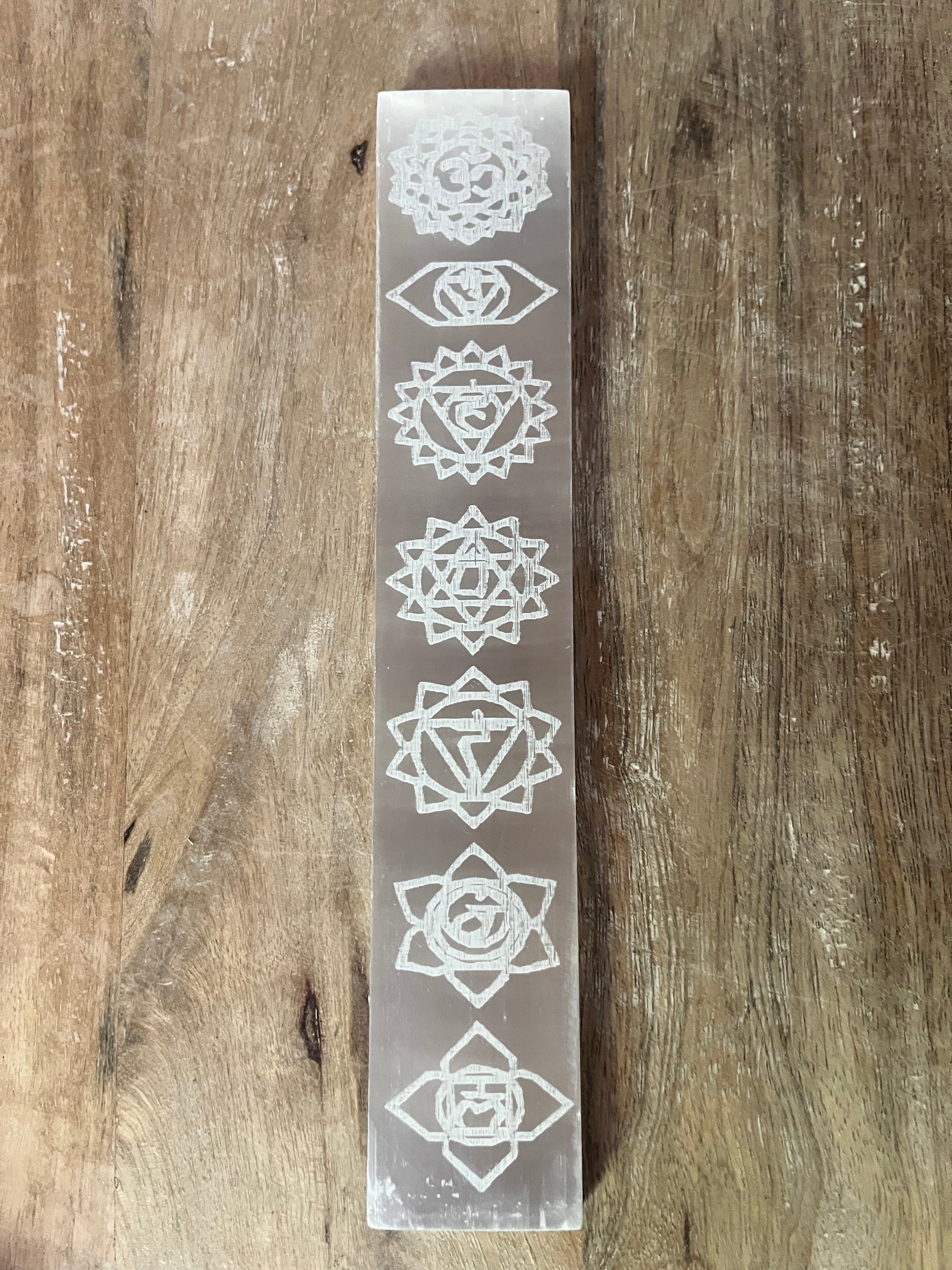 Selenit Chakra Stab