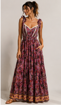 Seiden Maxikleid Boho