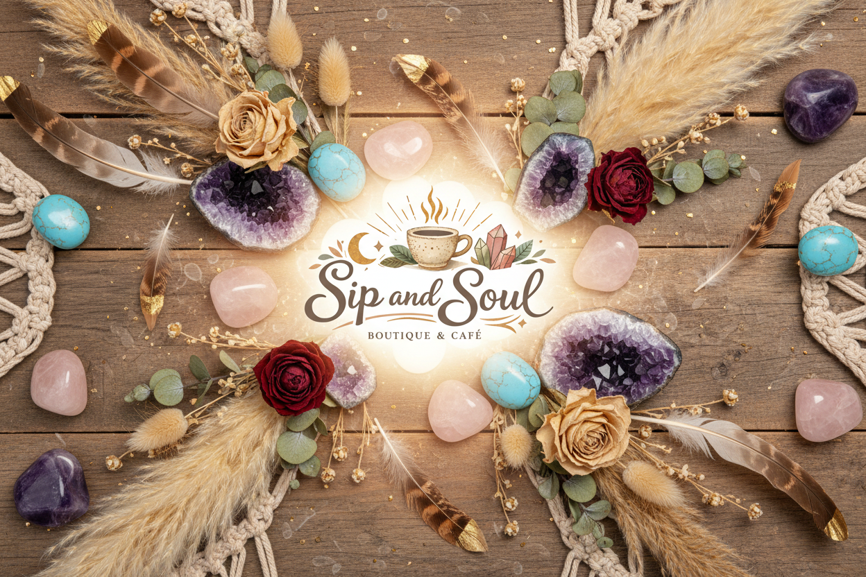 Boho Edelsteine Banner