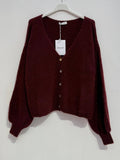 Feine Alpaka-Strickjacke
