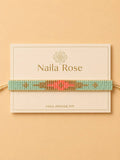 Leuchtendes 5-reihiges Armband Mint-Rosa