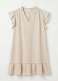 Musselin Kleid mit Volant